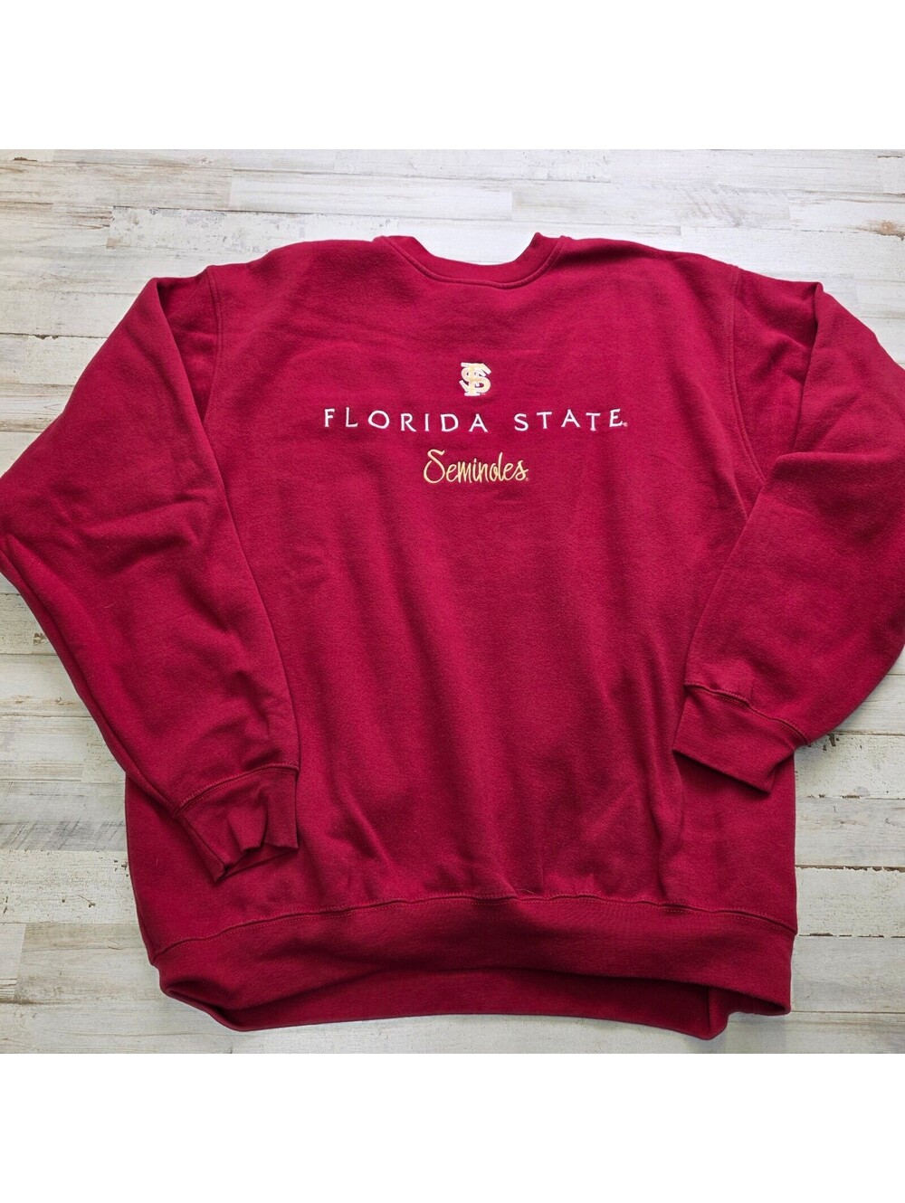 VTG Y2K Soffe Florida State Seminoles Sweatshirt 2XL Embroidered Crewneck FSU